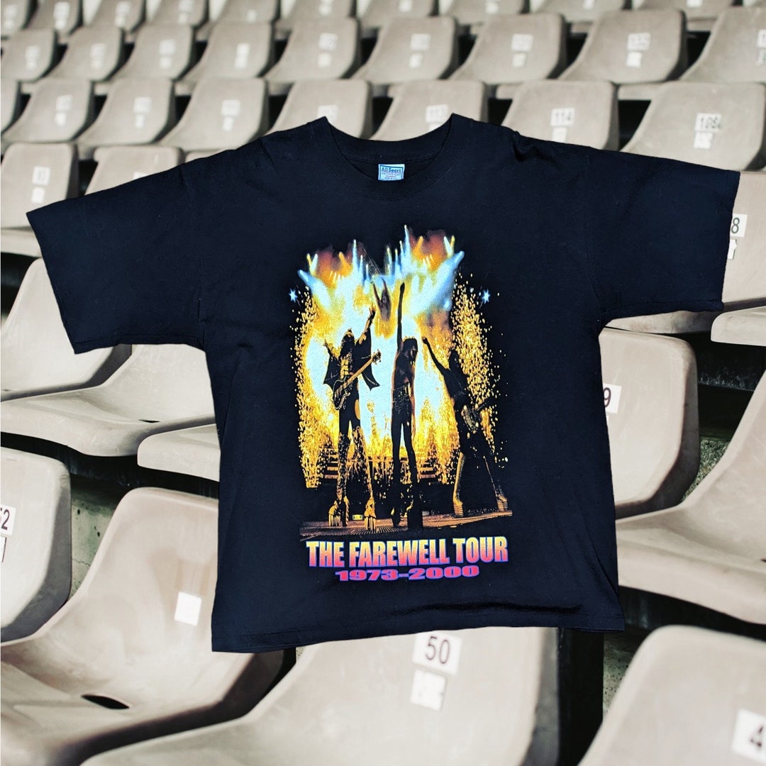 KISS THE FAREWELL TOUR 2001 IN JAPAN Print T-Shirt Black