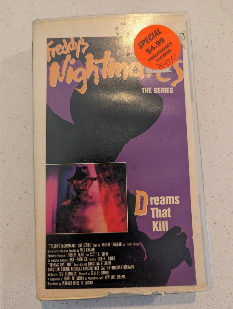 Horror VHS Amazing Condition Rare Nightmare on Elm Street Etsy