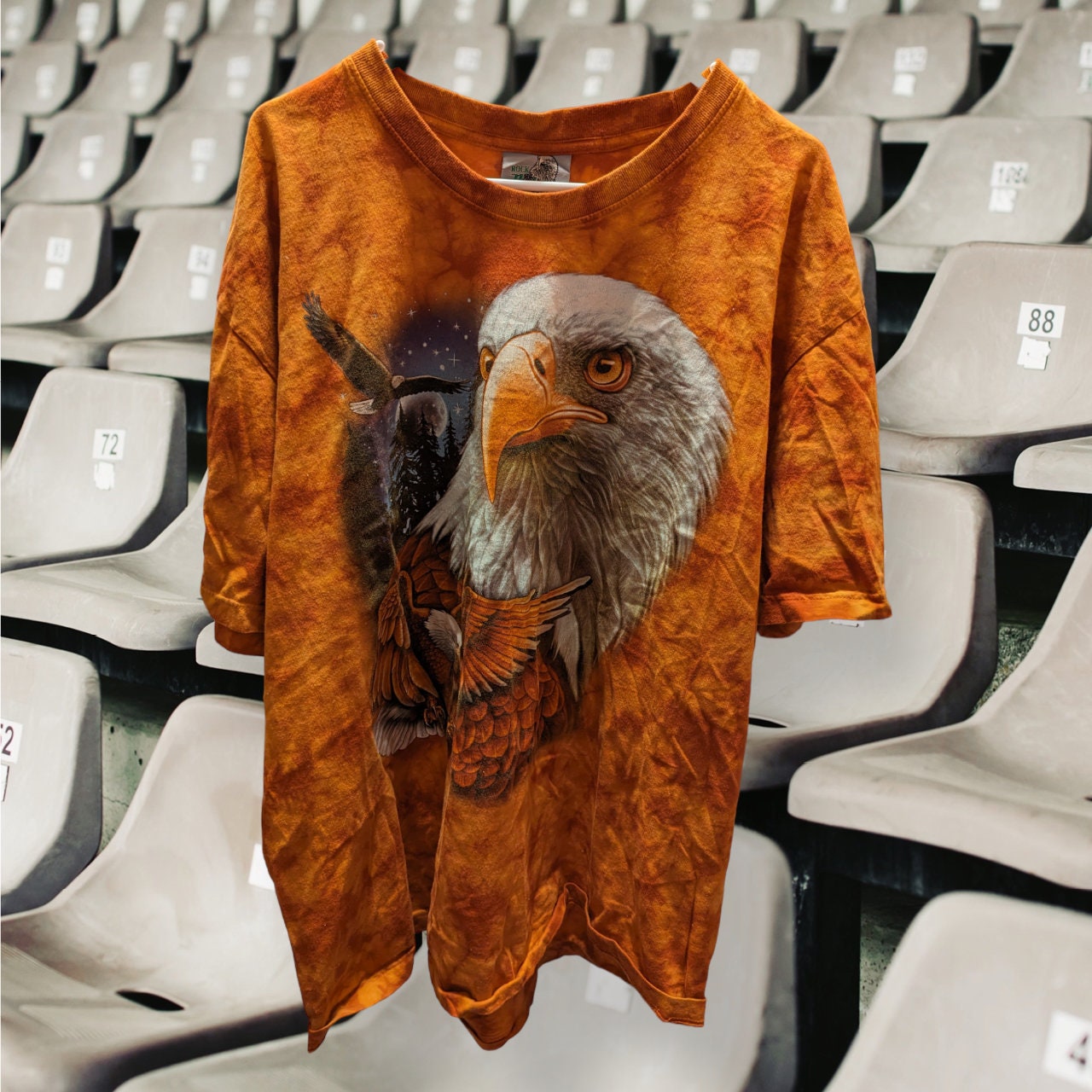 Vintage Rock Eagle tye Dye Eagle Print Tshirt Etsy Canada