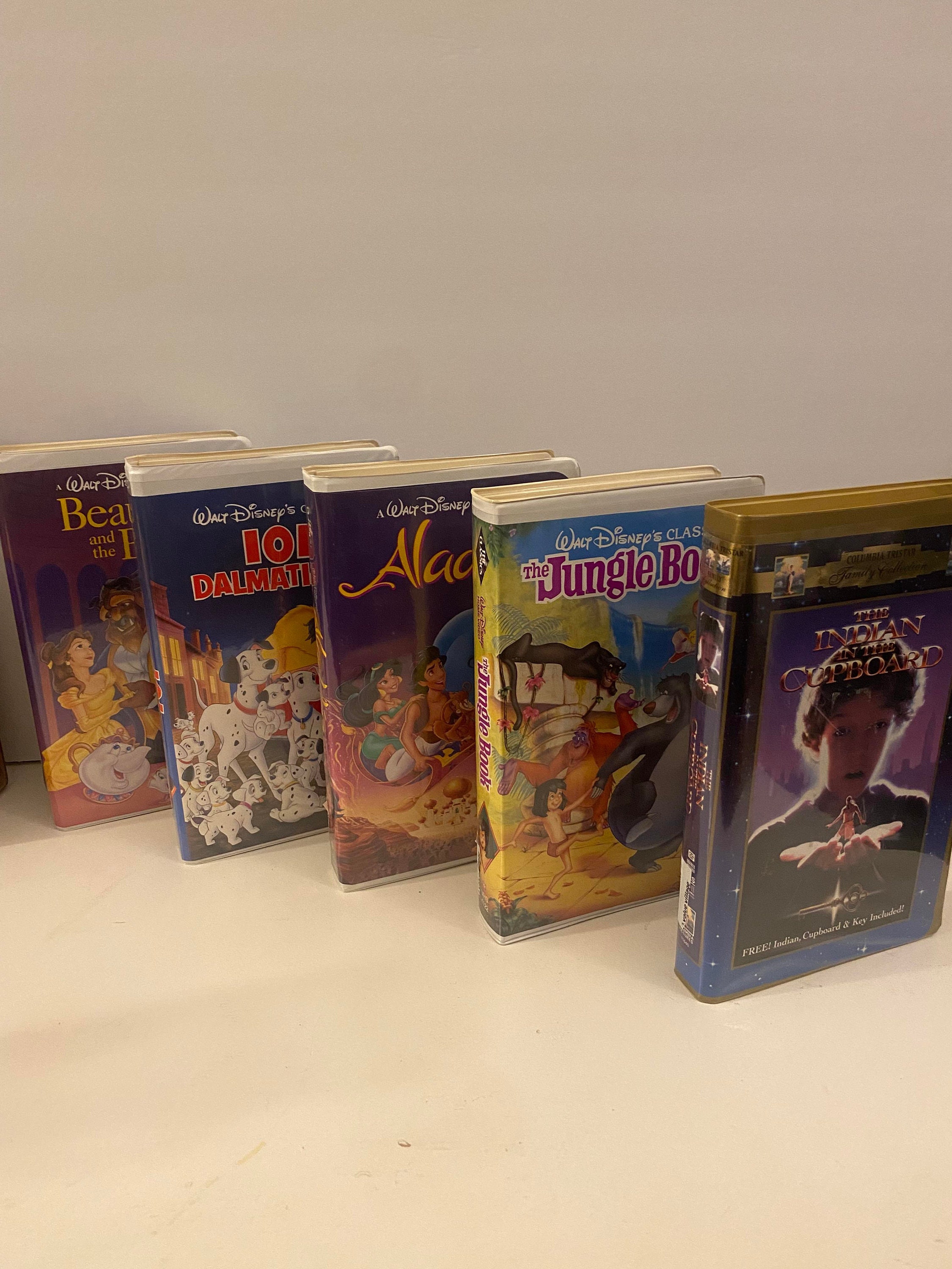 Vintage Kids VHS Tapes. Indian in the Cupboard, Beauty and the Beast