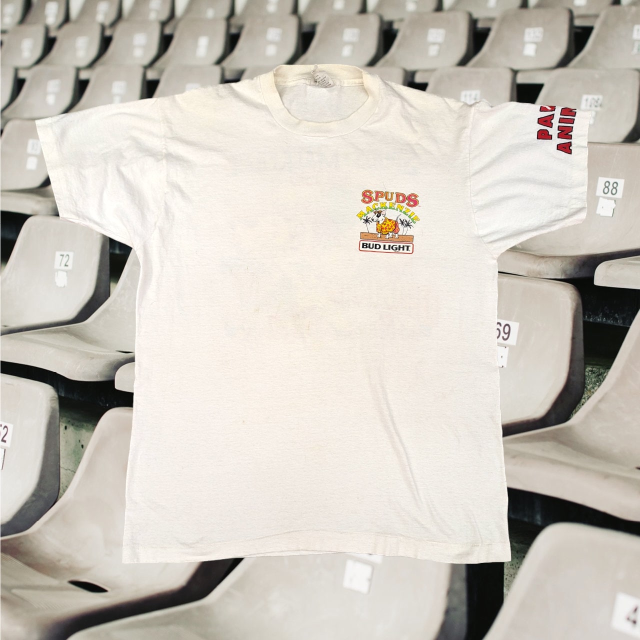 その他 # Spuds Mackenzie VINTAGE - 1987 Bud Light - Spuds MacKenzie -T Shirt