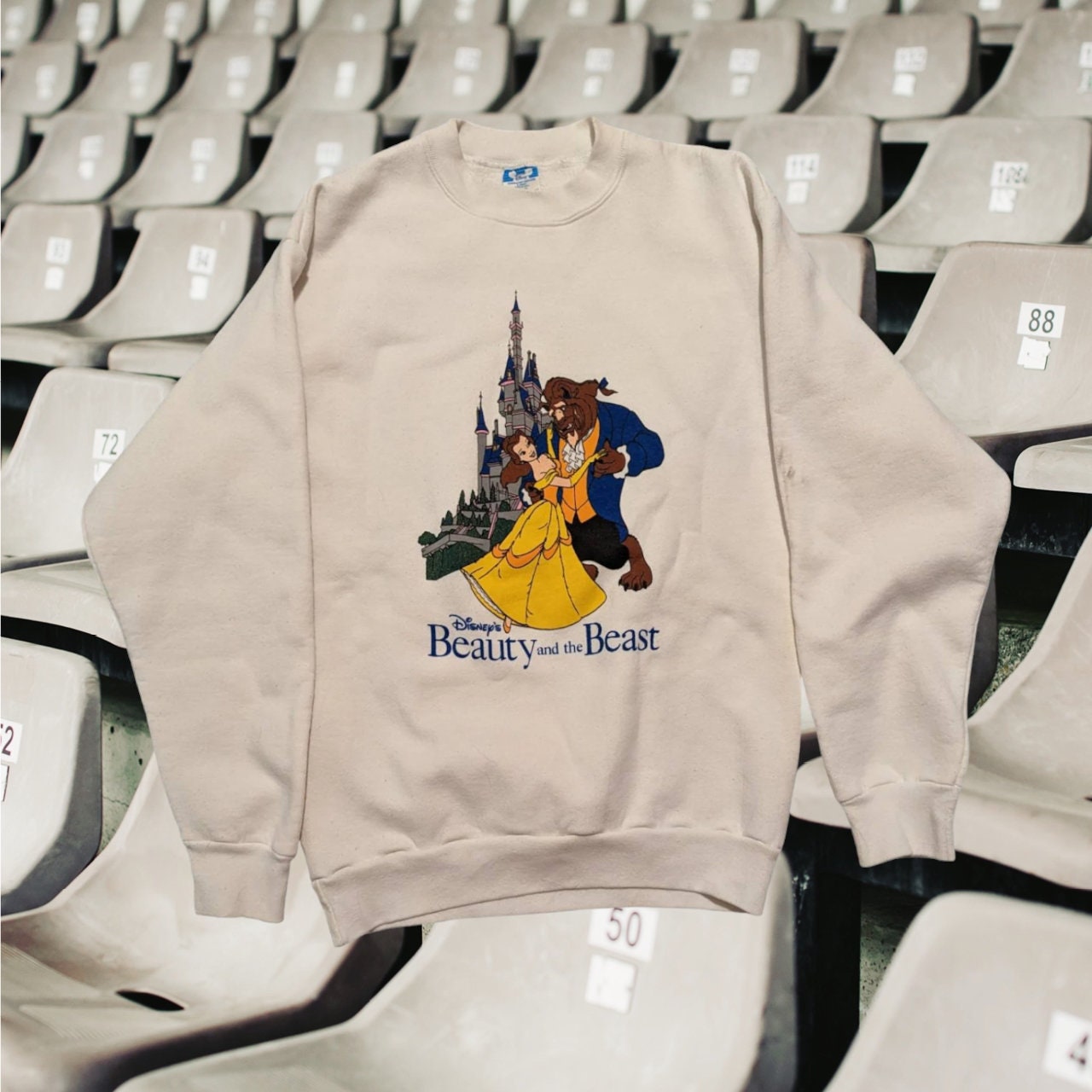 Vintage Rare 1991 Beauty and the Beast Promo Crewneck Size:l Vintage Rare 1991 Beauty and the Beast Promo Crewneck Size:l