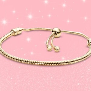 Adjustable  gold starter empty charm bracelet fits size 16 17 18 19 20 21 22 24 26 CM genuine bargain