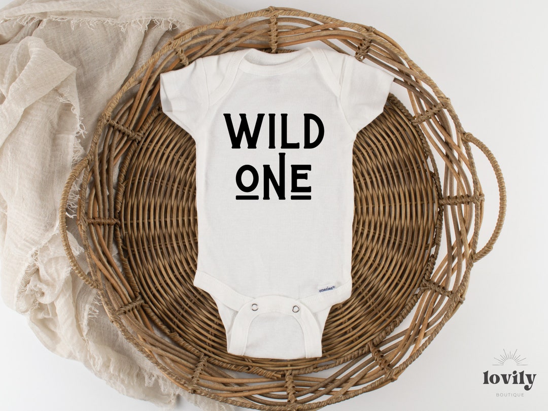 Wild One Baby Onesie® for First Birthday, Gift for Babies Turning One