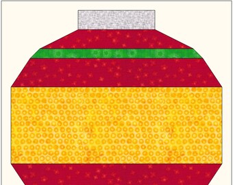 Patrón de costura Christmas Bauble Quilt Block - PDF, descargar, edredón, descarga instantánea, 12 x 12, Navidad, bloque de edredón, Bauble, Cojín PDF