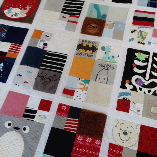 Kids Clothes Keepsake Quilt Etsy