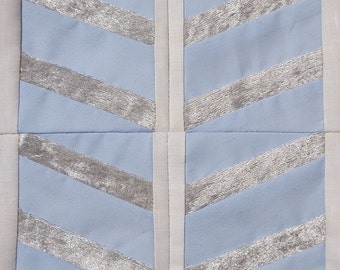 Patrón de costura FPP - FLECHAS, patrón de bloque de edredón, bloque de edredón para principiantes, Foundation Paper Piecing, costura para principiantes