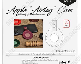 AirTag Keychain Cover Pattern: DIY PDF Template
