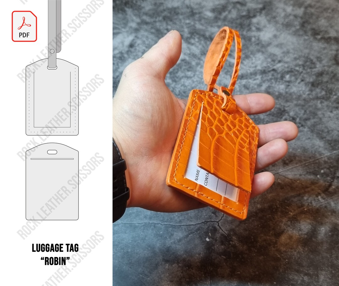 DIY Travel Tag Luggage Tag PDF Travel Tag Template Luggage Etsy