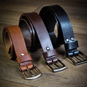 Ceinture en cuir personnalisée faite main, ceinture en cuir pleine fleur, ceinture en cuir plusieurs couleurs, ceinture en cuir pour homme, ceinture en cuir pour femme, cadeau ceinture image 2