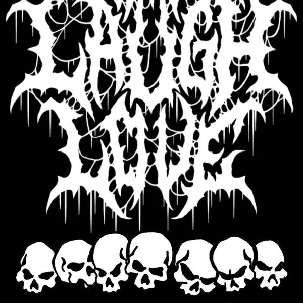 LIVE LAUGH LOVE black metal A4 Druck