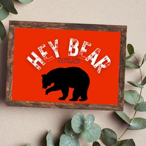 Nateland Hey Bear Digital Print