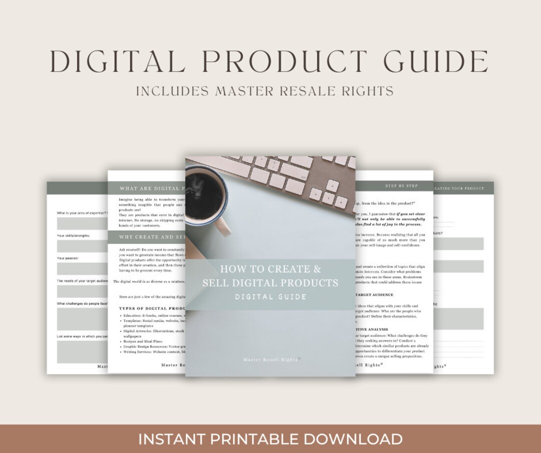 Master Resale Rights Digital Porduct Guide & Workbook With Master Resell Rights (MRR) and ...