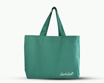 Cotton Grocery bags - Green - Reusable -  Gifts for her - Christmas gift - Gifts for him - Gifts under 20 - Sustainable - Eco Friendly