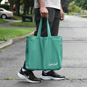 Sustainable Cotton Tote for Farmers Market and Casual Shopping | Reusable French Market Bag