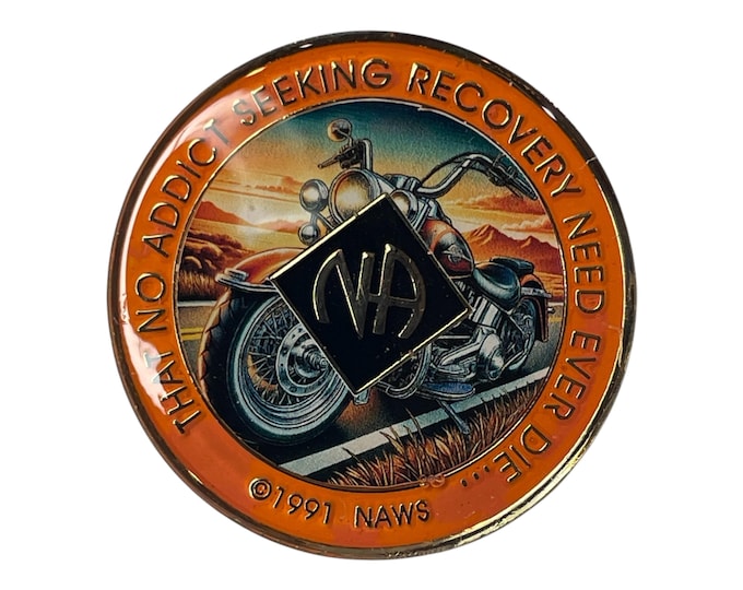 NA Motorcycle Medallion: Recovery Journey Token