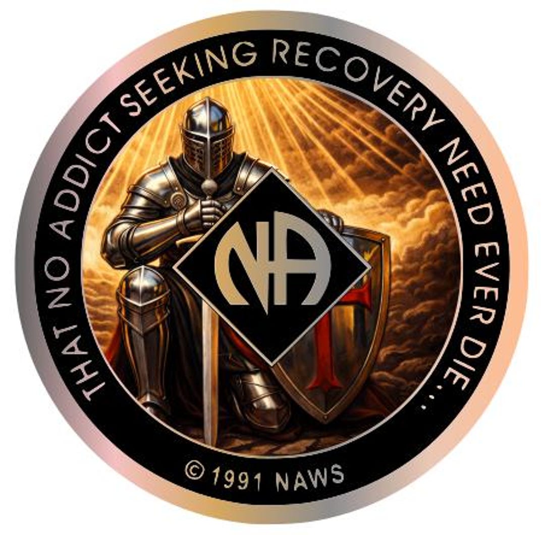 Knight & Shield NA Recovery Medallion 34mm – Narcotics Anonymous ...