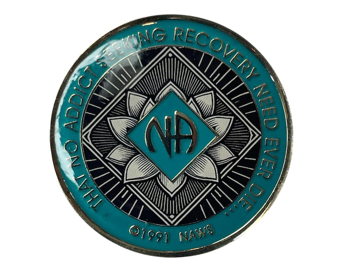Custom 12-Step Medallion | Personalized Clean Time Token | Sobriety Gift