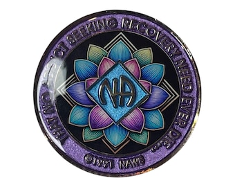 Custom 12-Step Token | Personalized Clean Time Coin | Sobriety Chip