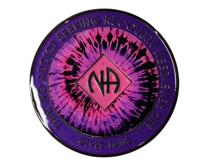 Narcotics Anonymous Medallion - Personalized Recovery Medallion- Custom 12-step sobriety chip