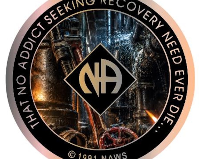 Plumber NA Recovery Medallion 34mm – Narcotics Anonymous Sobriety Chip