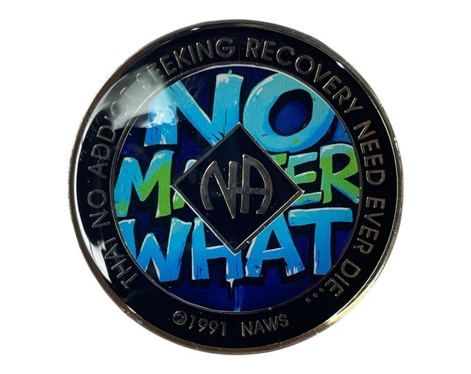 No Matter What NA Medallion: Narcotics Anonymous Recovery Gift