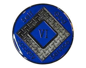 Artistic NA Medallion | Custom Recovery Coin | Anniversary Milestone Gift