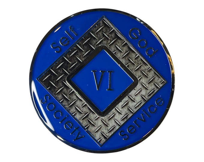 Artistic NA Medallion | Custom Recovery Coin | Anniversary Milestone Gift