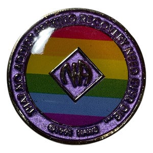 Artistic Narcotics Anonymous Medallion | Custom NA Recovery Coin | Anniversary Milestone Gift