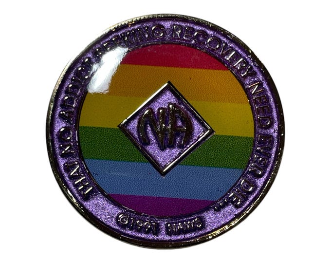 Artistic Narcotics Anonymous Medallion | Custom NA Recovery Coin | Anniversary Milestone Gift