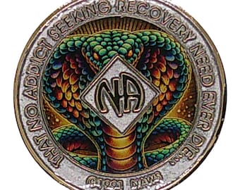 Cobra NA Medallion: Bronze Narcotics Anonymous Recovery Token
