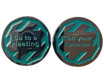 Recovery Decision Coin – “Go to a Meeting / Call Your Sponsor”
