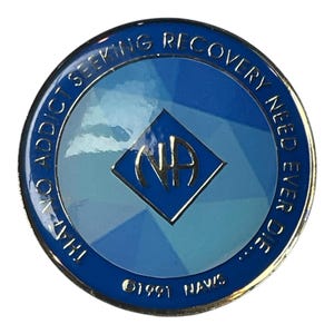 Narcotics Anonymous Clean Time Medallion | Custom Design NA Recovery Token | Sobriety Gift