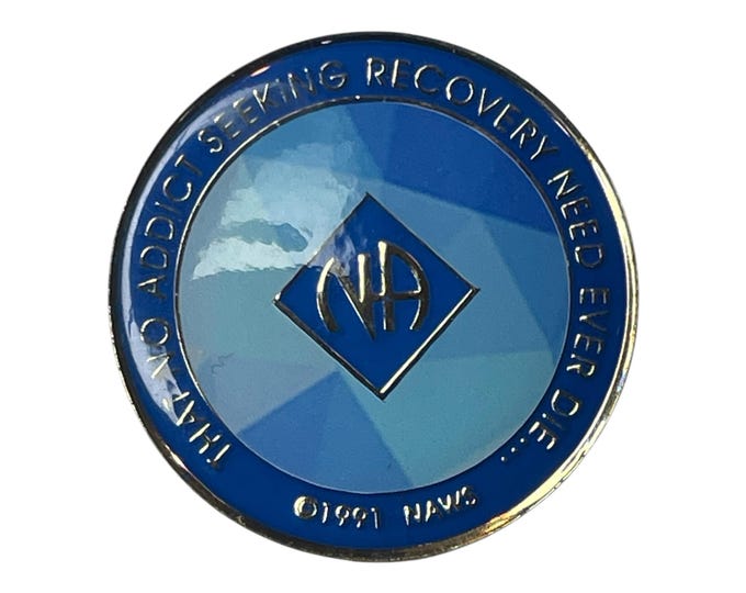 Narcotics Anonymous Clean Time Medallion | Custom Design NA Recovery Token | Sobriety Gift