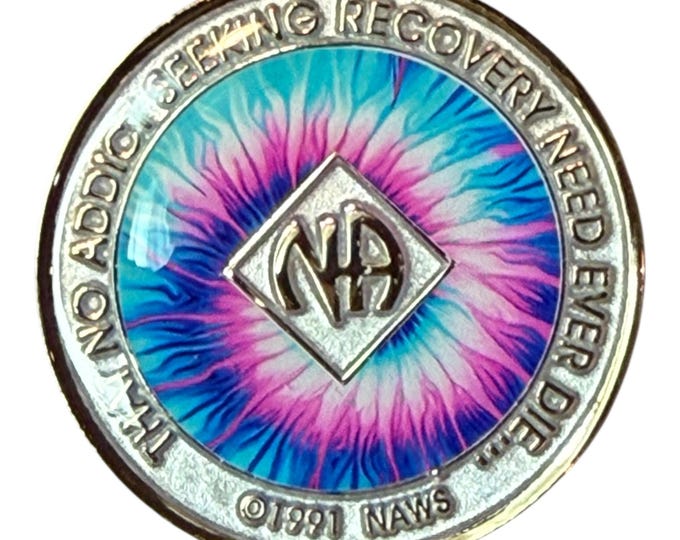 Custom 12-Step Medallion | Personalized Clean Time Token | Sobriety Gift