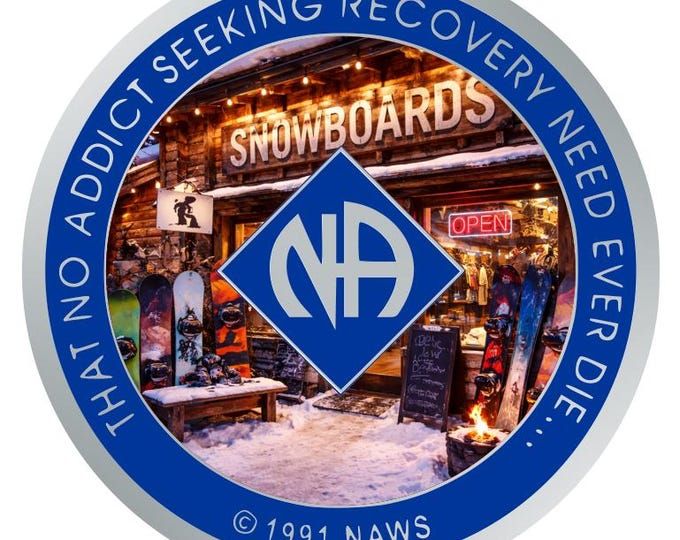 Snowboard Shop NA Recovery Medallion – Adventure Meets Recovery