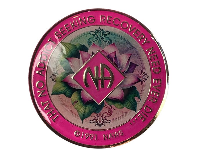 Custom 12-Step Medallion | Personalized Clean Time Token | Sobriety Gift