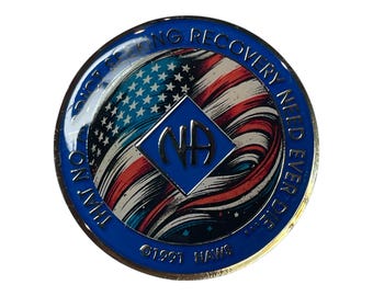 Custom NA Medallion | Personalized Clean Time Token | Sobriety Gift