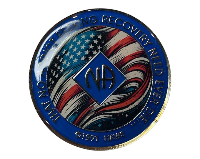 Custom 12-Step Medallion | Personalized Clean Time Token | Sobriety Gift