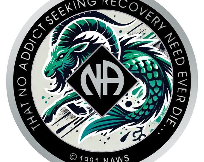 Capricorn Zodiac NA Medallion – Personalized Year Clean Time Chip