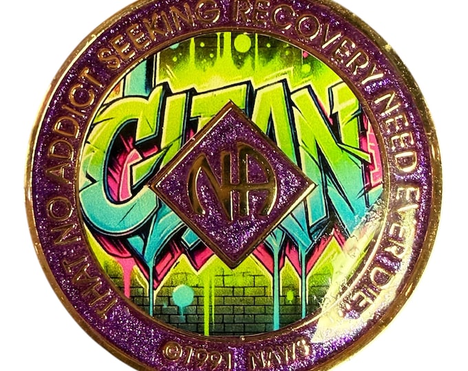 Custom NA Token | Personalized Clean Time Medallion | Recovery Coin