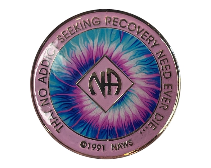 Custom 12-Step Medallion | Personalized Clean Time Token | Sobriety Gift