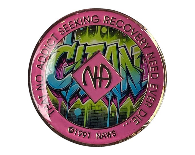 Custom NA Medallion | Personalized Clean Time Token | Recovery Gift
