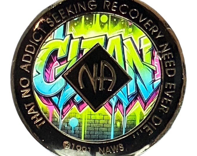 Custom NA Token | Personalized Clean Time Medallion | Recovery Coin