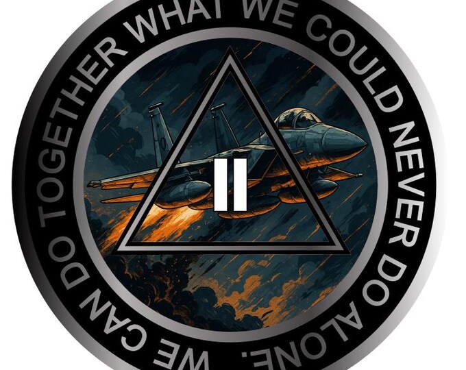 Fighter Jet AA Medallion – "Resin Finish