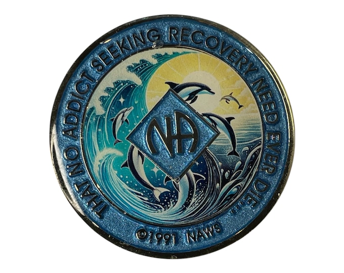 Narcotics Anonymous Medallion: Graffiti-Style NA Recovery Coin