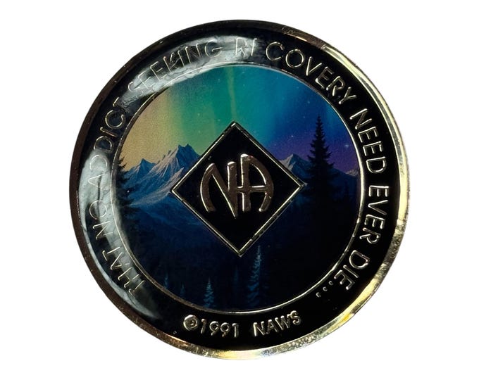 Northern Lights Narcotics Anonymous Recovery Medallion