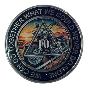 Customizable AA Sobriety Medallion - Alcoholics Anonymous Gift - Sober Anniversary Coin - personalizable sobriety chip