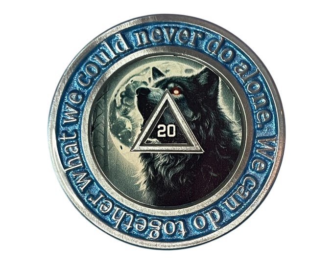 Customizable AA Sobriety Medallion - Alcoholics Anonymous Gift - Sober Anniversary Coin - personalizable sobriety chip