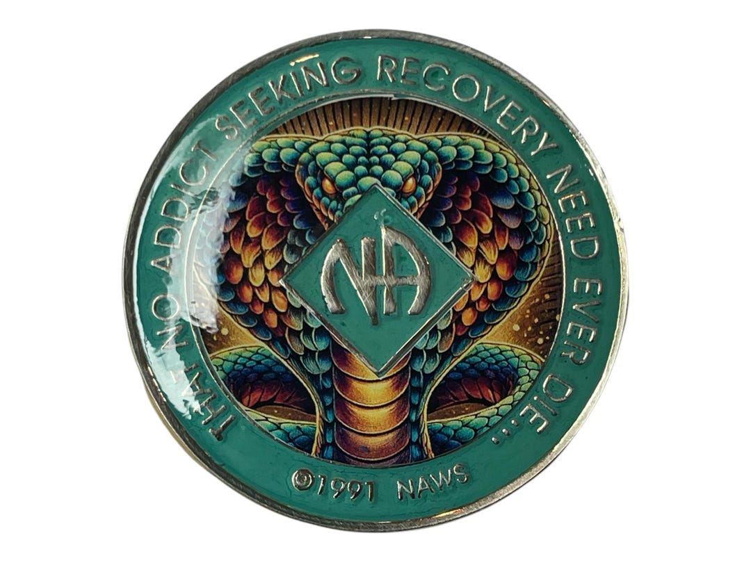 Cobra NA Medallion: Bronze Narcotics Anonymous Recovery Token - Etsy